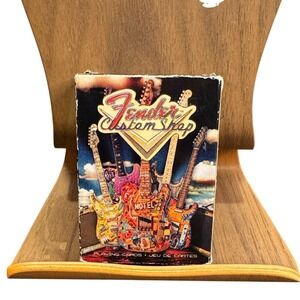 Fender Custom Shop Playing Cards Deck Music Guitar Memorabilia 52 Card Set